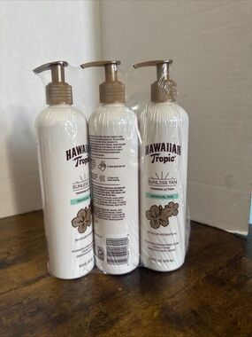 3 Pack Hawaiian Tropic Gradual Sunless Tanning Lotion, 12.6 Oz Gradual Tan NEW